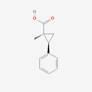 (1S,2S)-1-Methyl-2-phenylcyclopropane-1-carboxylic acid