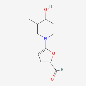 5-(4-Hydroxy-3-methylpiperidin-1-yl)furan-2-carbaldehyde