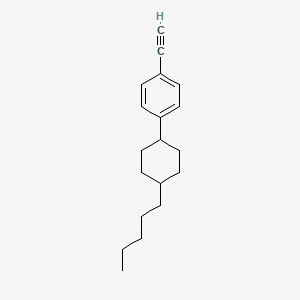 B1316370 1-Ethynyl-4-(trans-4-pentylcyclohexyl)benzene CAS No. 88074-72-0