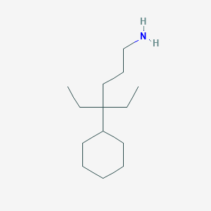 4-Cyclohexyl-4-ethylhexan-1-amine