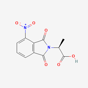 molecular formula C11H8N2O6 B13163714 (2S)-2-(4-Nitro-1,3-dioxo-2,3-dihydro-1H-isoindol-2-yl)propanoic acid 