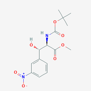 Methyl (2R,3S)-2-[(tert-butoxycarbonyl)amino]-3-hydroxy-3-(3-nitrophenyl)propanoate