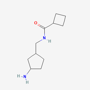 N-[(3-Aminocyclopentyl)methyl]cyclobutanecarboxamide