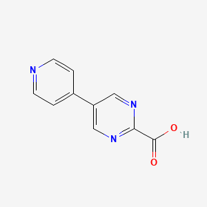 molecular formula C10H7N3O2 B13163742 5-Pyridin-4-ylpyrimidine-2-carboxylic acid 