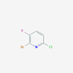 molecular formula C5H2BrClFN B13163754 2-Bromo-6-chloro-3-fluoropyridine CAS No. 1211515-03-5