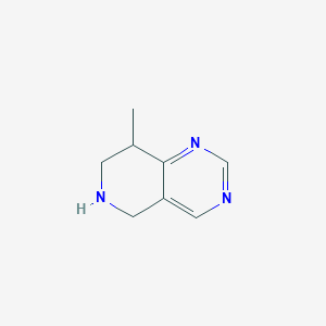 molecular formula C8H11N3 B13163770 8-Methyl-5H,6H,7H,8H-pyrido[4,3-d]pyrimidine 