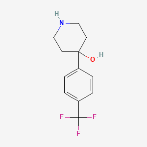 molecular formula C12H14F3NO B1316381 4-(4-三氟甲基苯基)-哌啶-4-醇 CAS No. 39757-71-6