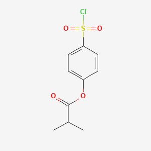 4-(Chlorosulfonyl)phenyl 2-methylpropanoate