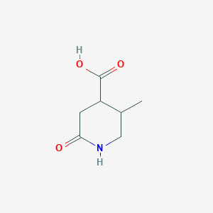 molecular formula C7H11NO3 B13163862 5-Methyl-2-oxopiperidine-4-carboxylic acid 