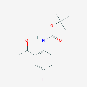 Tert-butyl N-(2-acetyl-4-fluorophenyl)carbamate