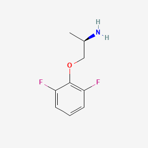 molecular formula C9H11F2NO B13163903 (2R)-1-(2,6-difluorophenoxy)propan-2-amine 