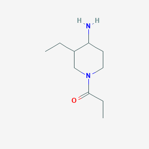 1-(4-Amino-3-ethylpiperidin-1-yl)propan-1-one