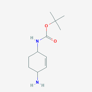 tert-Butyl N-(4-aminocyclohex-2-en-1-yl)carbamate