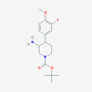 Tert-butyl 3-amino-4-(3-fluoro-4-methoxyphenyl)piperidine-1-carboxylate