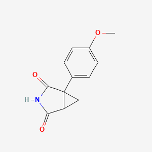 molecular formula C12H11NO3 B1316398 1-(4-甲氧基苯基)-3-氮杂双环[3.1.0]己烷-2,4-二酮 CAS No. 66504-35-6