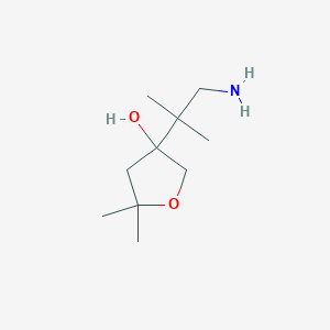 3-(1-Amino-2-methylpropan-2-yl)-5,5-dimethyloxolan-3-ol