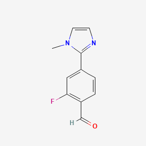 2-Fluoro-4-(1-methyl-1H-imidazol-2-yl)benzaldehyde