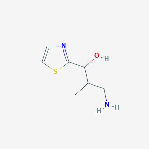 3-Amino-2-methyl-1-(1,3-thiazol-2-yl)propan-1-ol