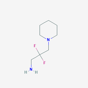 2,2-Difluoro-3-(piperidin-1-yl)propan-1-amine