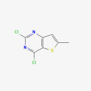 molecular formula C7H4Cl2N2S B1316403 2,4-二氯-6-甲基噻吩并[3,2-d]嘧啶 CAS No. 35265-82-8