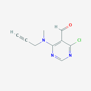 4-Chloro-6-[methyl(prop-2-YN-1-YL)amino]pyrimidine-5-carbaldehyde