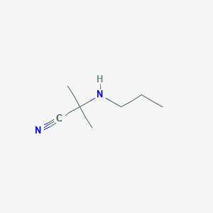 molecular formula C7H14N2 B1316404 2-Methyl-2-(propylamino)propanenitrile CAS No. 23441-00-1