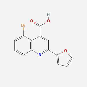 5-Bromo-2-(furan-2-yl)quinoline-4-carboxylic acid