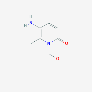 molecular formula C8H12N2O2 B13164061 5-Amino-1-(methoxymethyl)-6-methyl-1,2-dihydropyridin-2-one 