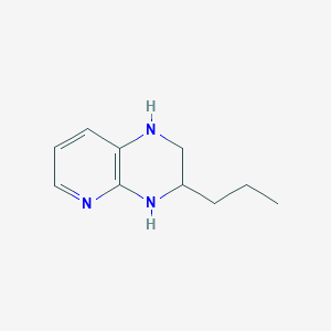 molecular formula C10H15N3 B13164075 3-propyl-1H,2H,3H,4H-pyrido[2,3-b]pyrazine 