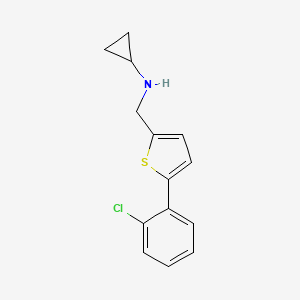 N-{[5-(2-Chlorophenyl)thiophen-2-YL]methyl}cyclopropanamine