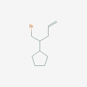 (1-Bromopent-4-en-2-yl)cyclopentane