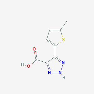 5-(5-Methylthiophen-2-yl)-1H-1,2,3-triazole-4-carboxylic acid