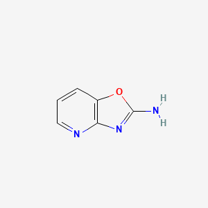 molecular formula C6H5N3O B1316413 Oxazolo[4,5-b]pyridin-2-amine CAS No. 40926-66-7