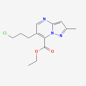 Ethyl 6-(3-chloropropyl)-2-methylpyrazolo[1,5-a]pyrimidine-7-carboxylate