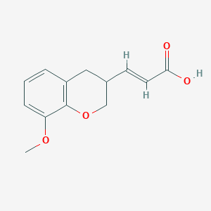 (2E)-3-(8-methoxy-3,4-dihydro-2H-chromen-3-yl)acrylic acid