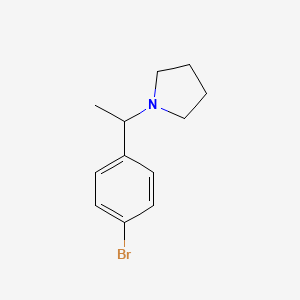 molecular formula C12H16BrN B1316422 1-(1-(4-溴苯基)乙基)吡咯烷 CAS No. 78065-00-6