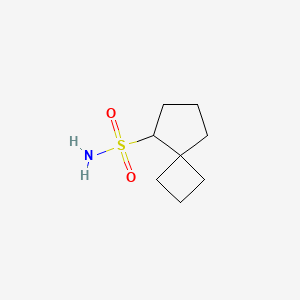 molecular formula C8H15NO2S B13164224 Spiro[3.4]octane-5-sulfonamide 