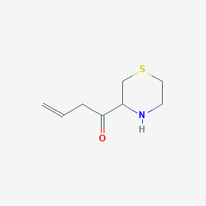 molecular formula C8H13NOS B13164235 1-(Thiomorpholin-3-yl)but-3-en-1-one 