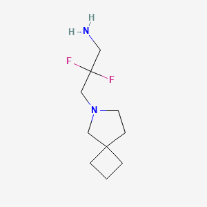 3-{6-Azaspiro[3.4]octan-6-yl}-2,2-difluoropropan-1-amine