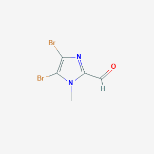 molecular formula C5H4Br2N2O B1316426 4,5-二溴-1-甲基-1H-咪唑-2-甲醛 CAS No. 79326-92-4