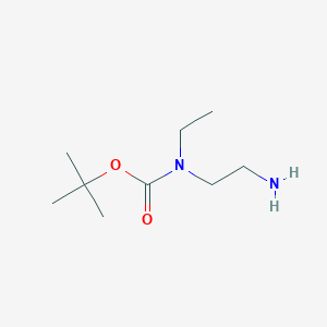 molecular formula C9H20N2O2 B131643 叔丁基(2-氨基乙基)(乙基)氨基甲酸酯 CAS No. 105628-63-5
