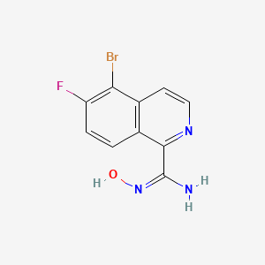 (E)-5-Bromo-6-fluoro-N'-hydroxyisoquinoline-1-carboximidamide