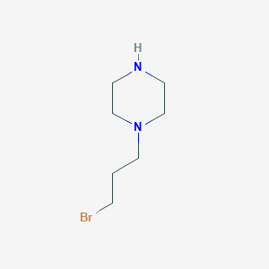 molecular formula C7H15BrN2 B13164386 1-(3-Bromopropyl)piperazine 