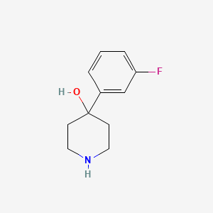 molecular formula C11H14FNO B1316439 4-(3-Fluorophenyl)piperidin-4-ol CAS No. 80119-54-6