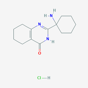 2-(1-Aminocyclohexyl)-3,4,5,6,7,8-hexahydroquinazolin-4-one hydrochloride