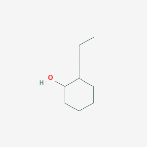 molecular formula C11H22O B13164392 2-(2-Methylbutan-2-yl)cyclohexan-1-ol CAS No. 91242-72-7