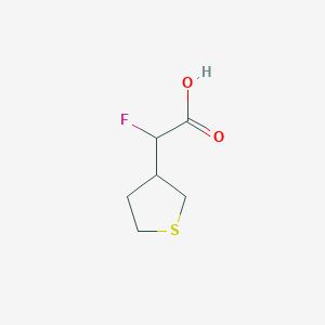 2-Fluoro-2-(thiolan-3-yl)acetic acid