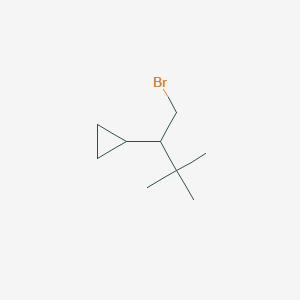 (1-Bromo-3,3-dimethylbutan-2-yl)cyclopropane