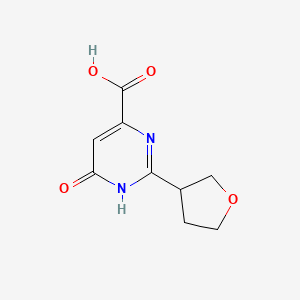 6-Oxo-2-(oxolan-3-yl)-3,6-dihydropyrimidine-4-carboxylic acid