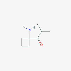 2-Methyl-1-[1-(methylamino)cyclobutyl]propan-1-one